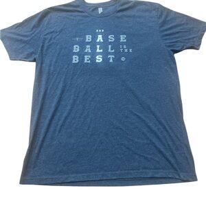 Blue Graphic T-Shirt - Baseball Theme